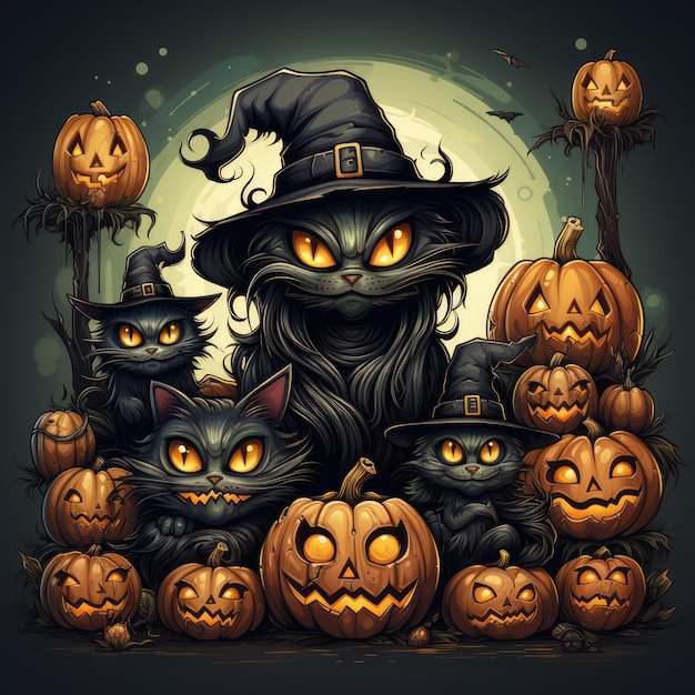 Illustrazione artistica di Halloween