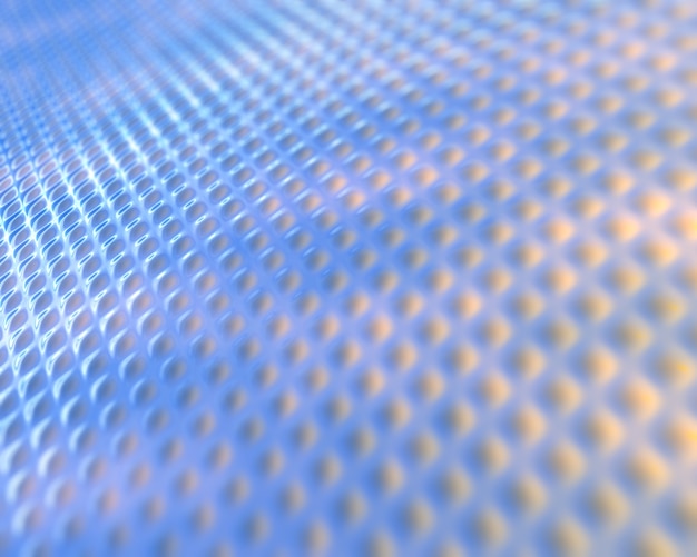 Illustrazione astratta 3d di superficie blu chiaro brillante con protuberanze semisferiche con diagonale pinko