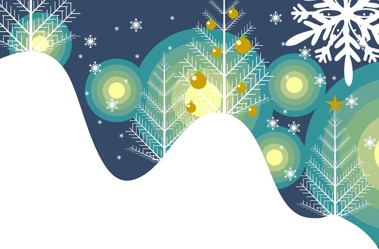 Foto illustrazione astratta di inverno