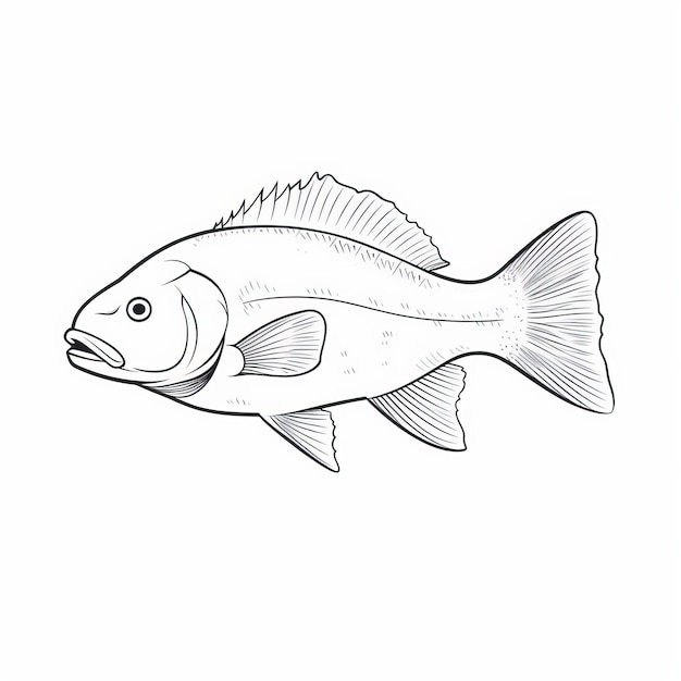 Illustrazione audace e colorata di pesci nello stile di Panasonic Lumix S Pro 50mm F14