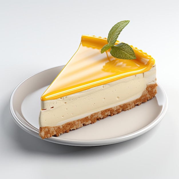 illustrazione cheesecake a sfera bianca