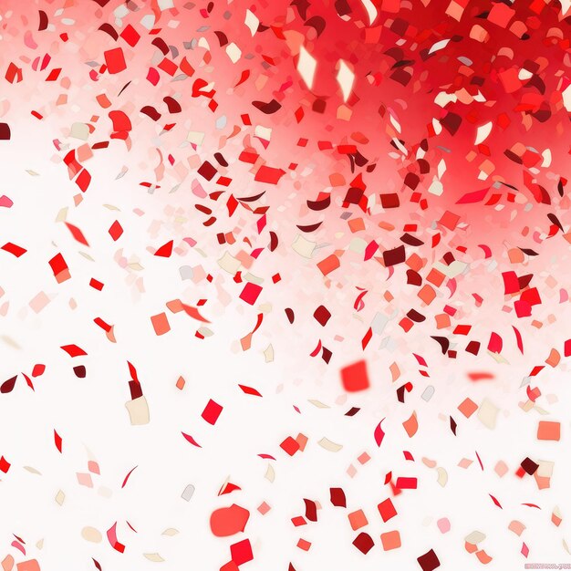 illustrazione confetti in rosso