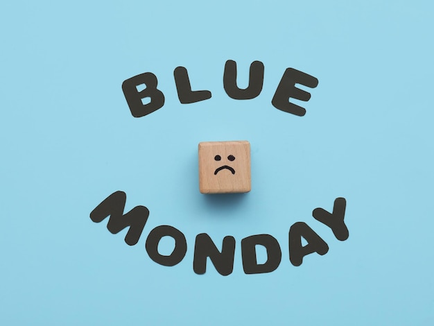 Illustrazione dei concetti Blue Monday per l'uso progettuale 25
