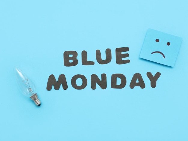 Illustrazione dei concetti di Blue Monday per l'uso del design 27