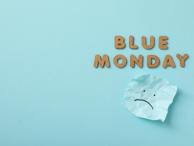 Illustrazione dei concetti di Blue Monday per l'uso di progettazione 19