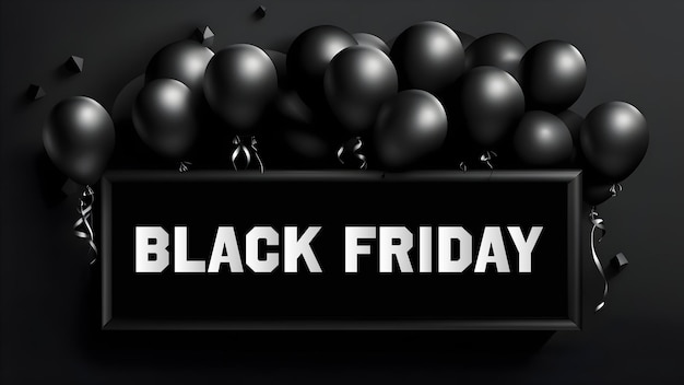 Illustrazione del banner di vendita del Black Friday