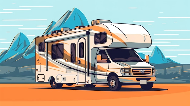 illustrazione del camper