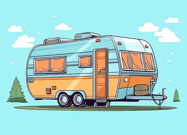 illustrazione del camper