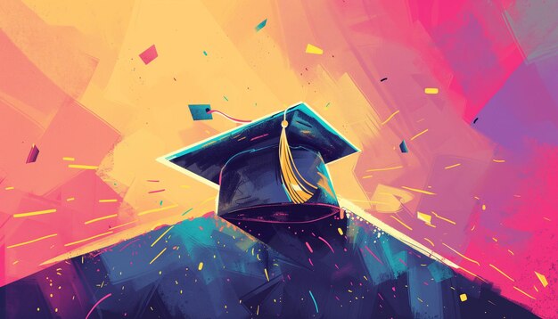 Illustrazione del cappello di laurea