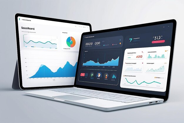 Illustrazione del concetto di dashboard sociale