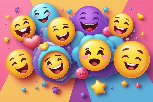Illustrazione del concetto di giornata mondiale delle emoji