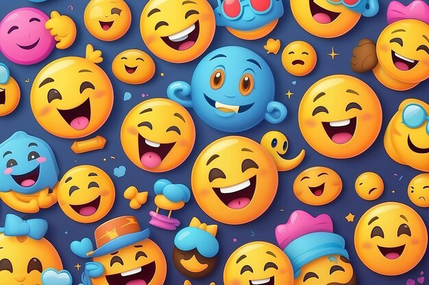 Illustrazione del concetto di giornata mondiale delle emoji