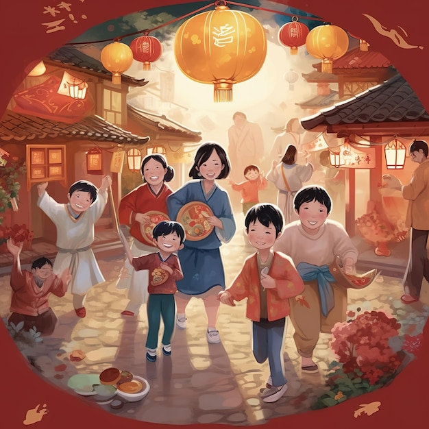 Illustrazione del Festival di Chuseok