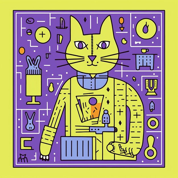 Illustrazione del gatto egiziano