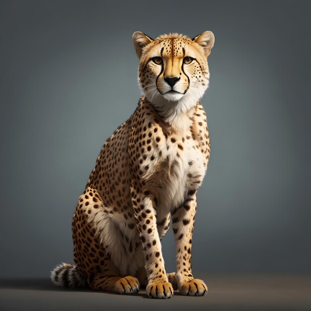Illustrazione del ghepardo AI generativo