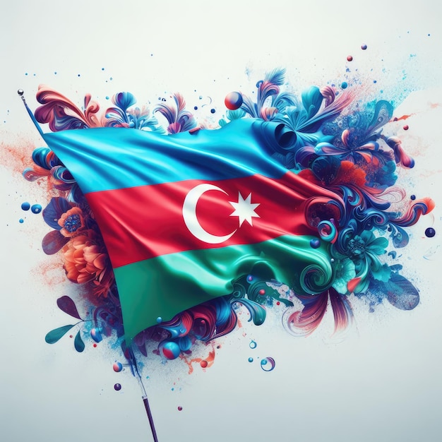 Illustrazione del giorno dell'indipendenza dell'Azerbaigian