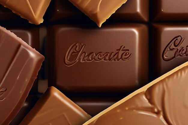 Illustrazione del giorno mondiale del cioccolato vettoriale libero con cioccolata