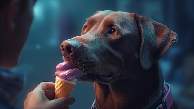 illustrazione del legame con il tuo cane giorno 3d realistico