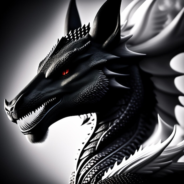 Illustrazione del libro del drago generata da Ai
