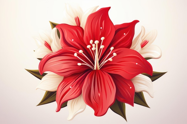 Illustrazione del logo del fiore di Amaryllis