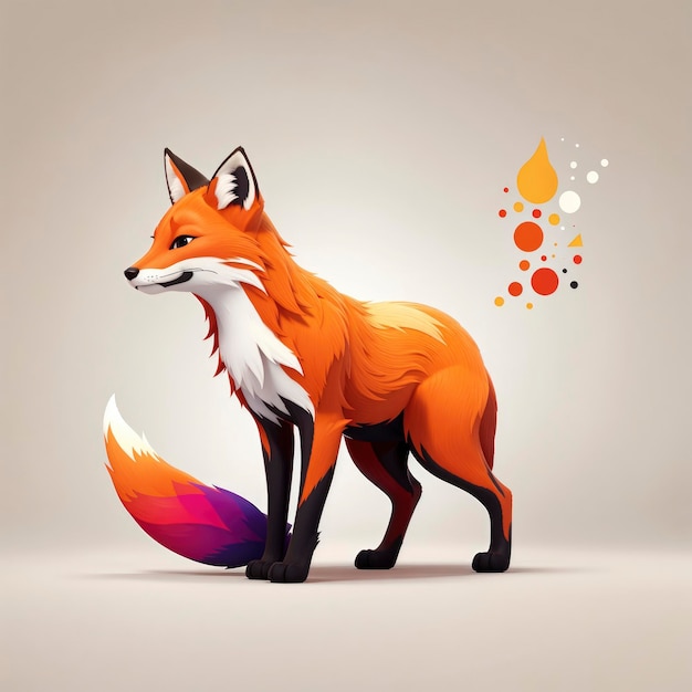 Illustrazione del logo Fox pulita e minima