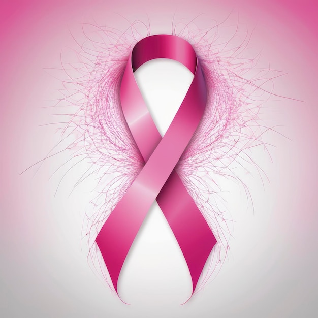 Illustrazione del mese di precauzione contro il cancro al seno
