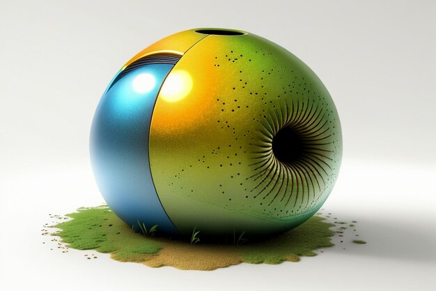 Illustrazione del modello 3d di rendering colorato di arte astratta sfondo creativo sfondo design elemento