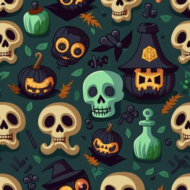 Illustrazione del modello di Halloween