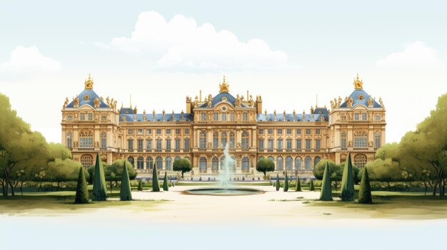 Illustrazione del Palazzo di Versailles