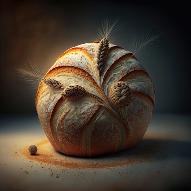Illustrazione del pane Generazione AI