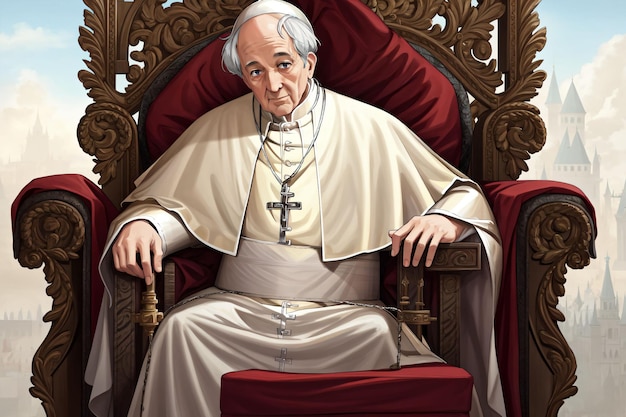 illustrazione del papa