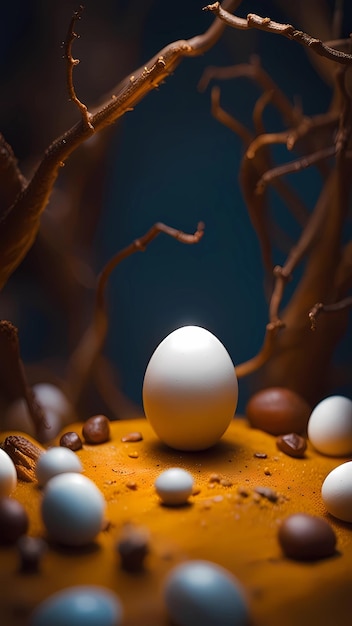 Illustrazione del personaggio dei cartoni animati 3d dell'uovo
