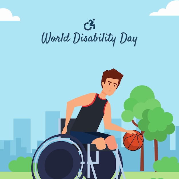 Illustrazione del poster delle persone disabili