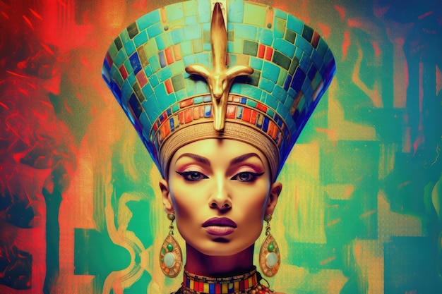 Illustrazione del ritratto di Nefertiti