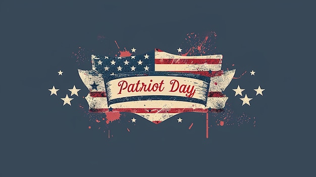 Illustrazione dell'11 settembre per il Patriot Day USA poster o banner illustrazione