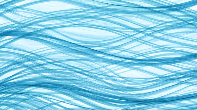 Illustrazione dell'acquerello di onde o linee blu
