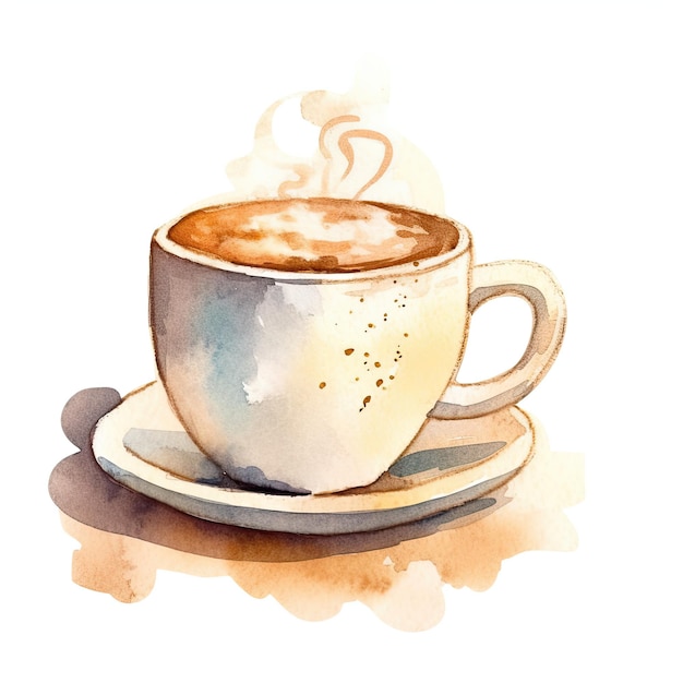 illustrazione dell'acquerello macchiato