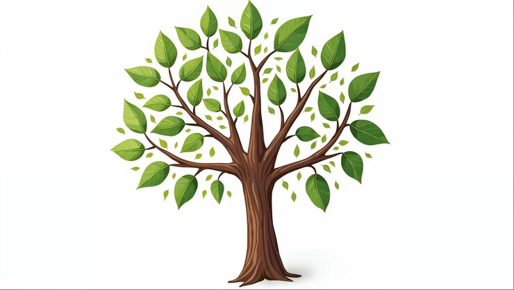 Foto illustrazione dell'albero verde