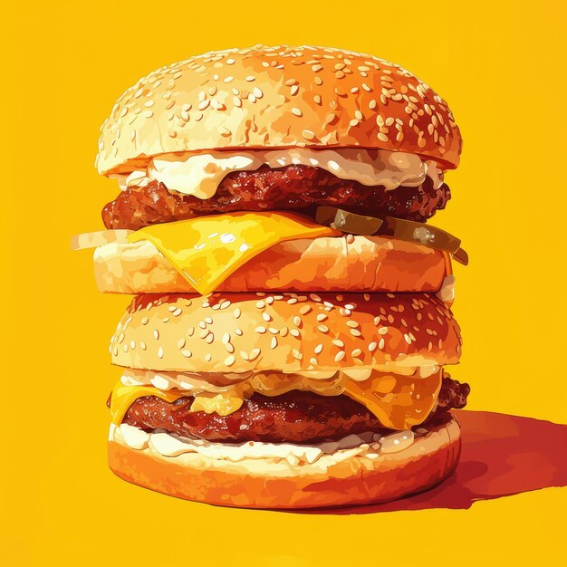 Illustrazione dell'hamburger
