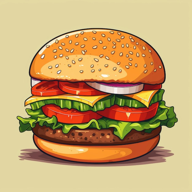 Illustrazione dell'hamburger