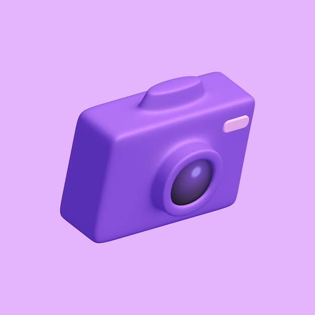 Illustrazione dell'icona della fotocamera Icona della fotocamera per il servizio fotografico digitale realistico