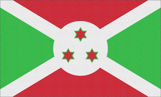 Illustrazione della bandiera nazionale del Burundi