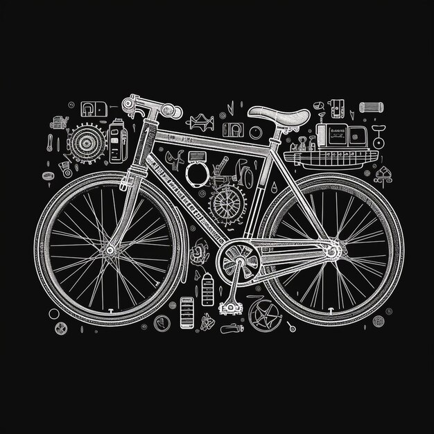 illustrazione della bicicletta