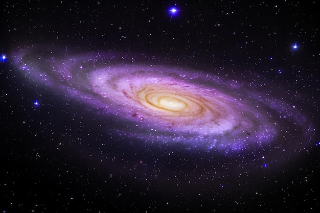 Illustrazione della galassia a spirale dalla Via Lattea