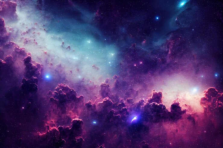 Foto illustrazione della galassia con stelle e polvere spaziale nell'universo