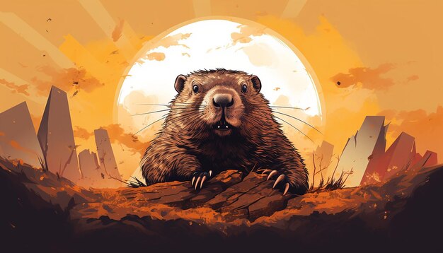 Illustrazione della marmotta