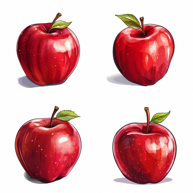 Illustrazione della mela