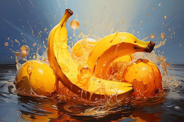 illustrazione della pittura di banana