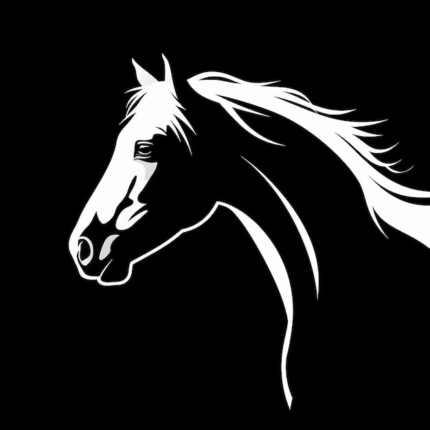 illustrazione della sagoma di un cavallo
