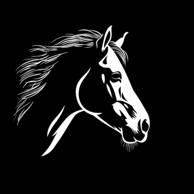 illustrazione della sagoma di un cavallo